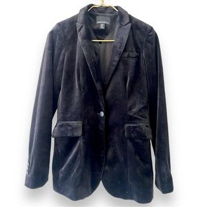 Cynthia Rowley Black Velvet Blazer